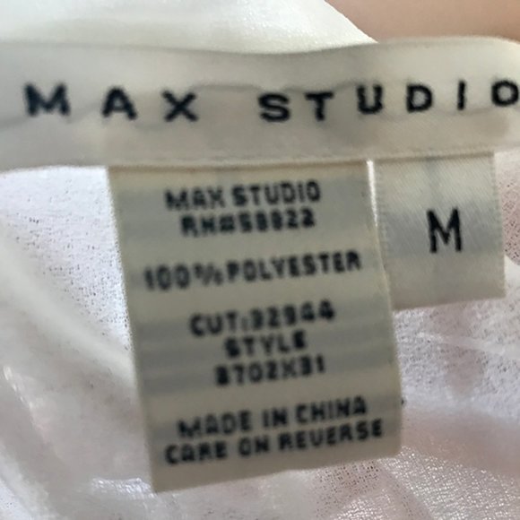 Max Studio Sheer Bow-Tie Dress Top - Picture 5 of 5